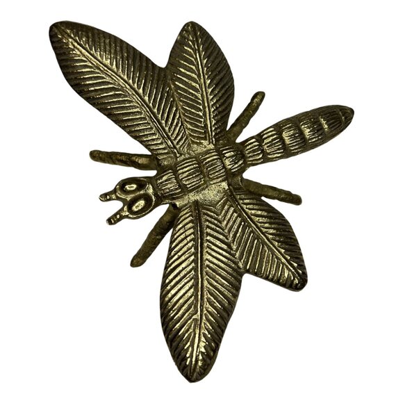Vintage Other - CLEARANCE!!! 1960s Vintage Brass Dragonfly Paperweight, Sculpture, Accent